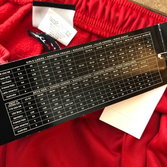 TYR Alliance Mens Pants Warm Ups Fleece Lined Pockets Red L - Picture 6 of 7